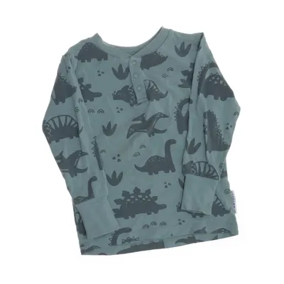 Långärmad t-shirt (Grön) från Geggamoja Bambu, Ekologisk bomull, Elastan