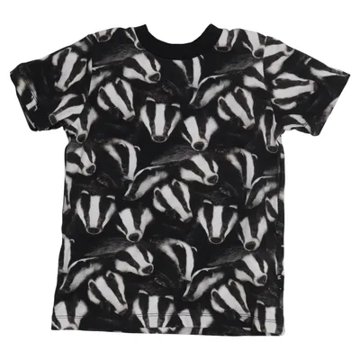 T-shirt (Sort, Hvid) fra Molo Bomuld, Elastan