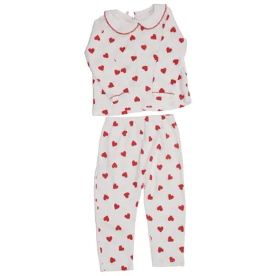 Pyjama (Weiß, Rot) von Petit Bateau Baumwolle
