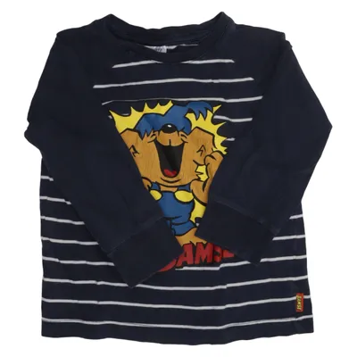 Langærmet t-shirt (Blå, Hvid, Flerfarvet) fra Bamse by Lindex Bomuld
