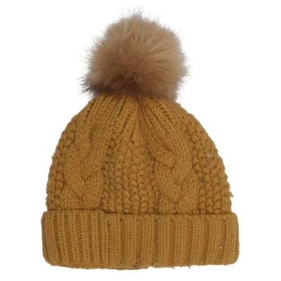 Pompon muts (Geel) van Multiblu