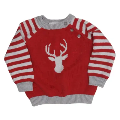 Pull de Noël (Rouge, Gris, Blanc) de The Little White Company Coton