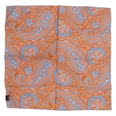 Zakdoek (Oranje, Blauw, Meerkleurig) van Hugo Boss Zijde