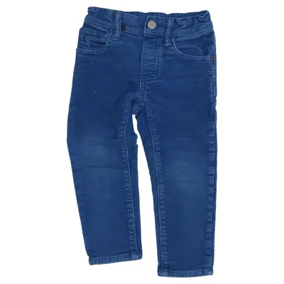 Pantalon en velours (Bleu) de Gap Denim Coton, Élasthane