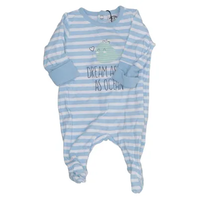 Rompers (Blue, White) from Charanga Cotton