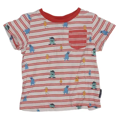 T-shirt (White, Red, Multicolored) from Polarn O. Pyret Organic cotton