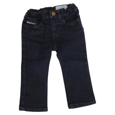 Spijkerbroek (Blauw) van Diesel Katoen, Elastaan, Leer