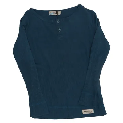 Henley shirt (Blue) from MarMar Copenhagen Cotton, Modal