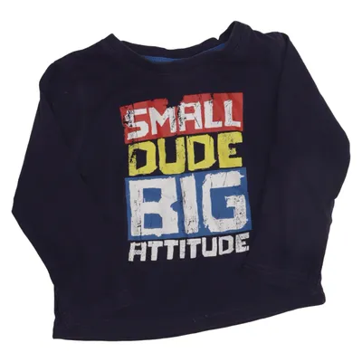 Långärmad t-shirt (Blå, Flerfärgad) från Little Rebel Bomull