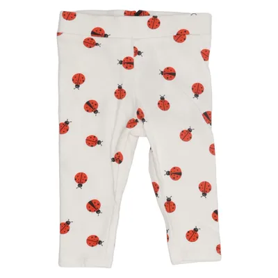 Leggings (Vit, Röd) från Minimarket Bomull, Elastan