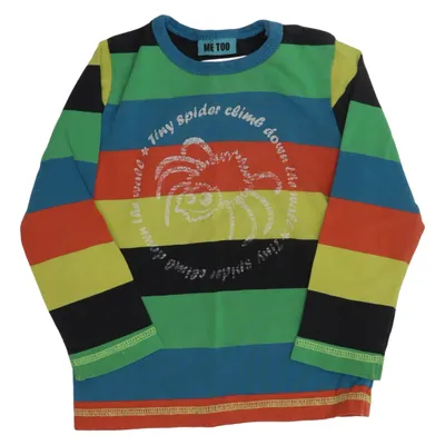 T-shirt à manches longues (Multicolore, Noir) de Me Too Coton, Élasthane