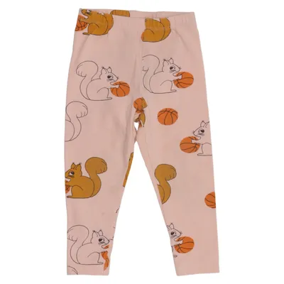 Leggings (Rosa, Brun, Vit) från Mini Rodini Bomull, Elastan