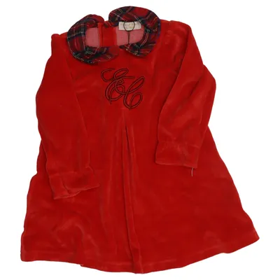 Dress (Red, Multicolored) from Marie Cotton, Polyester