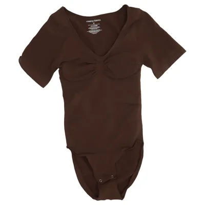 Body (Brown) from Creamy Fabrics Elastane, Polyamide