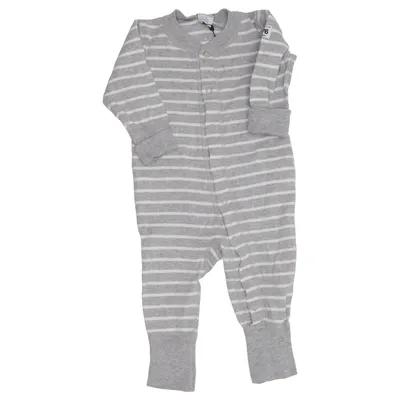 Barboteuse (Gris, Blanc) de Polarn O. Pyret Coton biologique