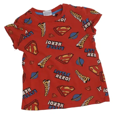 T-shirt (Rouge, Bleu, Jaune) de Superman Coton, Élasthane