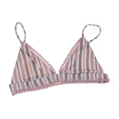 Bikini top (Pink, Beige, Brown, White) from Tularosa Elastane, Polyamide