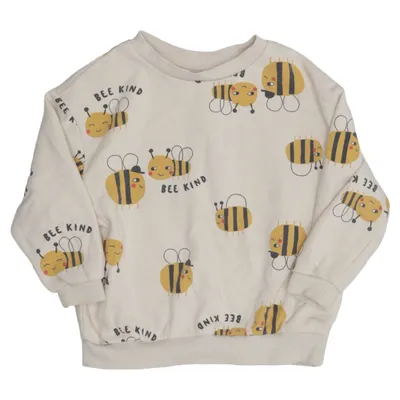 Sweatshirt (Beige, Yellow, Black) from Minories Cotton, Polyester