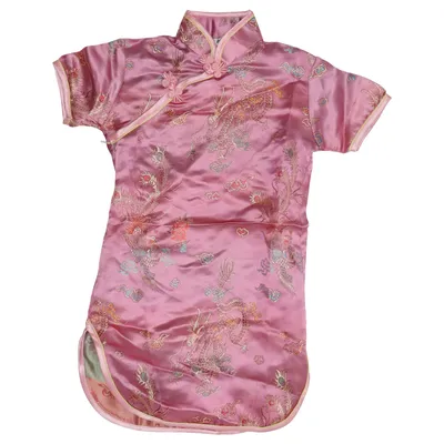 Cheongsam (Pink, Multicolored)