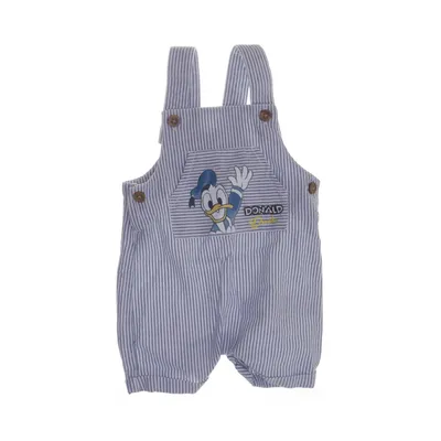 Hängselbyxor (Vit, Blå) från Disney Baby Bomull, Silke