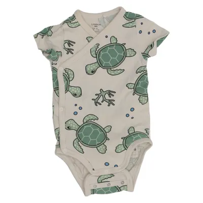 Body (Beige, Grøn, Blå) fra Lindex Baby Bomuld, Elastan
