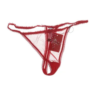 String (Zwart, Rood) van Etam Katoen, Elastaan, Polyamide