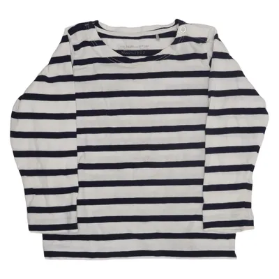 Long sleeve T-shirt (Blue, White) from Arket Organic cotton