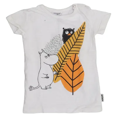 T-shirt (Hvid, Flerfarvet) fra Moomin Økologisk bomuld