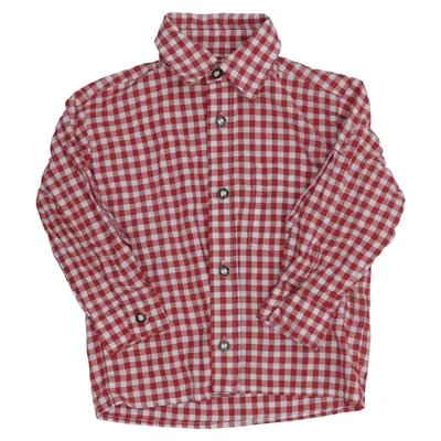 Skjorta (Röd, Vit) från Fuchs Trachtenmoden Polyester, Ull