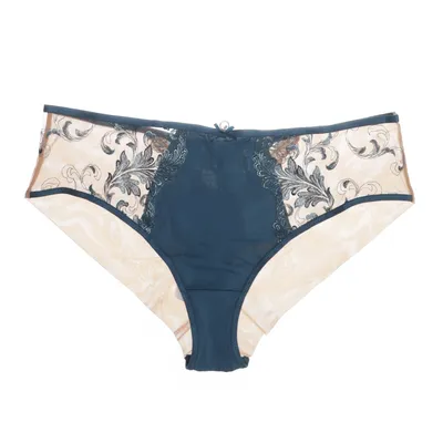 Panties (Petrol green, Beige) from Marc & André Cotton, Elastane, Polyamide