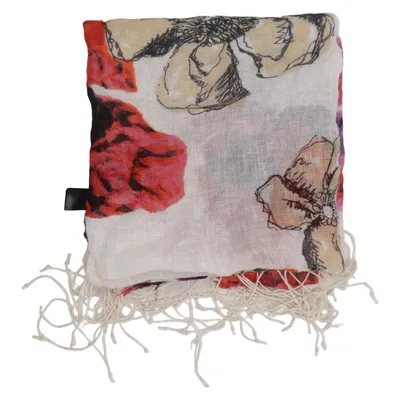 Shawl (Beige, Multicolored) from Mexx Linen