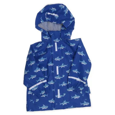 Regnjacka (Blå, Vit) från Playshoes Polyester