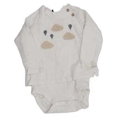 Body (White) from Newbie by KappAhl Cotton, Elastane