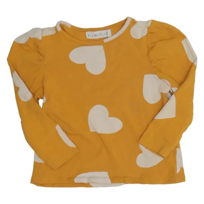 Lange mouwen shirt (Geel, Wit) van Mini Rodini Katoen, Elastaan