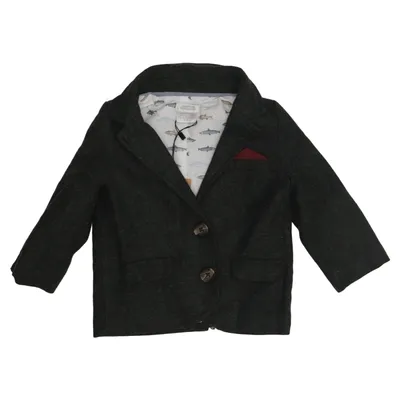 Kavaj (Grön) från Mamas & Papas Bomull, Polyester, Viskos, Ull