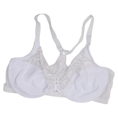 Bra (White) from Glamorise Elastane, Polyamide, Polyester