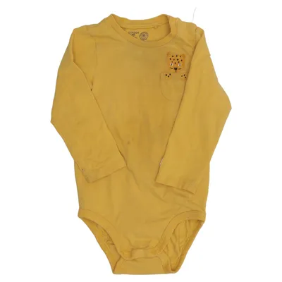 Romper (Geel) van Lindex Baby Katoen, Elastaan