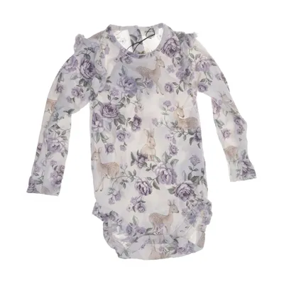 Body (White, Multicolored) from Newbie by KappAhl Cotton, Elastane