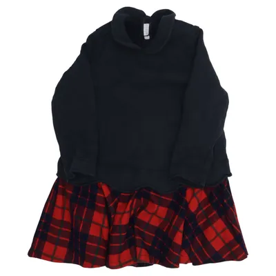 Kjole (Blå, Rød) fra Il Gufo Bomuld, Elastan, Polyester, Viscose