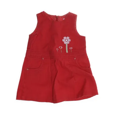 Denim jurk (Rood, Meerkleurig) van Fix Katoen