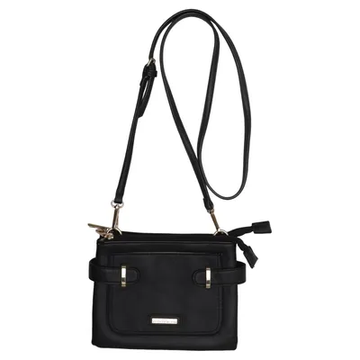 Sac à bandoulière (Noir) de NYPD Polyester, Polyuréthane