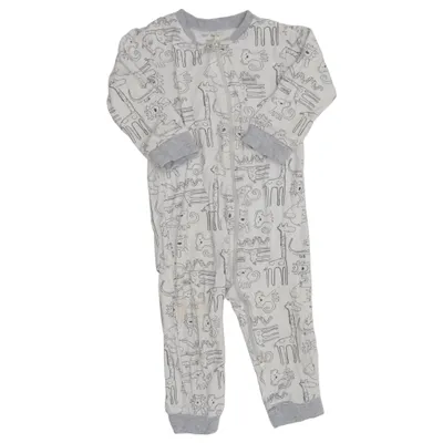 Barboteuse (Blanc, Gris) de Baby Bambu Bambou, Coton