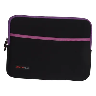 Laptophoes (Zwart, Lila) van Techgear