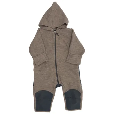 Sparkedragt (Beige, Blå) fra Hessnatur Uld