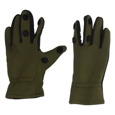 Gloves (Green, Black) from Biltema Polyamide