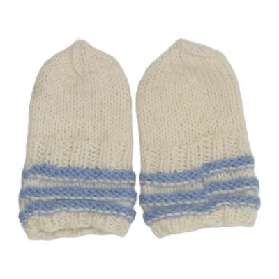 Moufles (Blanc, Bleu)