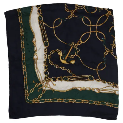 Neckerchief (Blue, Green, White) Silk