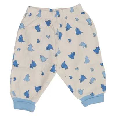Pyjama broek (Wit, Blauw) van Tuffer Katoen