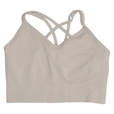 Sports bra (Beige) from Pierre Robert Elastane, Polyamide, Polyester