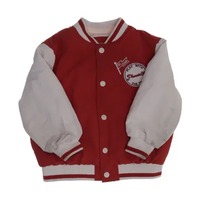 Bomber jacket (White, Red) from Zara Polyester